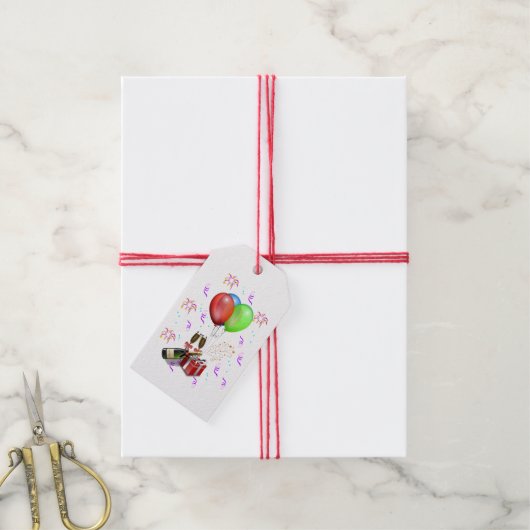 Feestdecoraties Cadeaulabel (Met Touw)