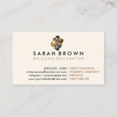 Feestdecoraties Gouden Glitter Bronzen Ballonnen Visitekaartje (Achterkant)