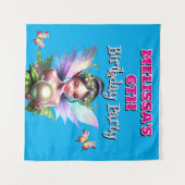 Feestdecoraties met meisjes elfjes verjaardagsthem wandkleed (Voorkant (horizontaal))