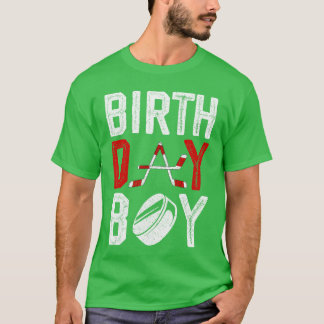 Feestdecoraties voor jongens verjaardag hockey win t-shirt