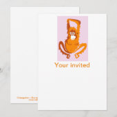 Feestdier! -Cool - ORANGUTAN - Wildlife Borneo Kaart (Voorkant / Achterkant)