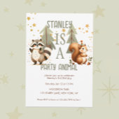 Feestdier Fun Woodland Verjaardag Kaart