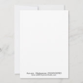 Feestdier! Handgetekende AYE-AYE -wildlife- Kaart (Achterkant)