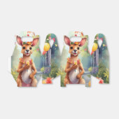 Feestdier Leuke Kangoeroe v2 | Bedankdoosjes (Uitgevouwen)