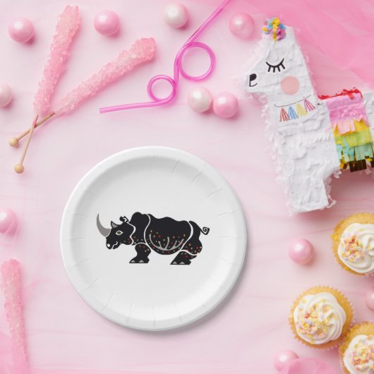 Feestdier - RHINOCEROS Conservation - Papieren Bordje (Feest)