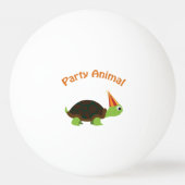 Feestdier Schildpad Pingpongbal (Achterkant)