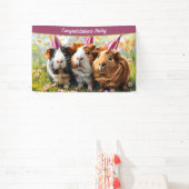 Feestdieren - 3 cavia's spandoek (Insitu)