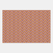 Feestdieren, Chevron en Plain Red Inpakpapier Vel (Voorkant 3)