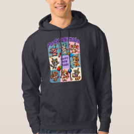 Feestdieren "Gelukkig Nieuwjaar" Hoodie