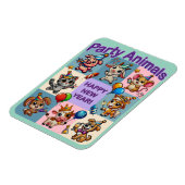 Feestdieren "Gelukkig Nieuwjaar" Magneet (Linkerzijde)