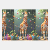Feestdieren: Giraffes | Inpakpapier Vel (Voorkant 3)