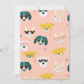 Feestdieren Honden & Kattenballonnen Verjaardag Kaart (Achterkant)