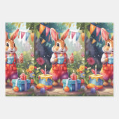 Feestdieren: Konijnen v1 | Inpakpapier Vel (Voorkant)