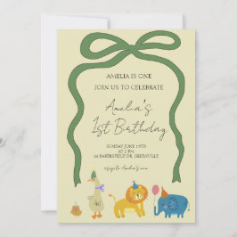 Feestdieren Meisjes Verjaardag Kaart