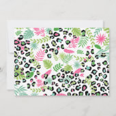 Feestdieren, Oerwoud Safari 1e Verjaardag Kaart (Achterkant)