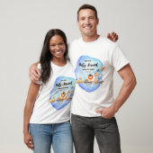 Feestdieren op Train Kind Oerwoud Birthday papa T-shirt (Unisex)