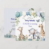 Feestdieren Orthodoxe verjaardagsfeestje voor kind Kaart (Voorkant / Achterkant)