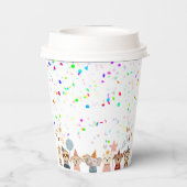 Feestdieren  papieren bekers (Achterkant)