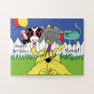 Feestdieren puzzle legpuzzel