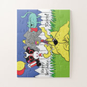 Feestdieren puzzle legpuzzel (Verticaal)