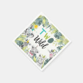 Feestdieren Safari Twee Wilde Jongen Verjaardagsfe Servet (Hoek)