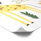 Feestdieren! Safari Verjaardagsfeestje Welkomstbor Poster (Hoek)