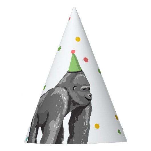 Feestdieren Safari Wild One Oerwoud Zoo Birthday Feesthoedjes (Voorkant)