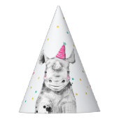 Feestdieren Safari Wild One Oerwoud Zoo Birthday Feesthoedjes (Voorkant)