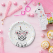 Feestdieren Safari Wild One Tiger Zoo Birthday Papieren Bordje (Feest)