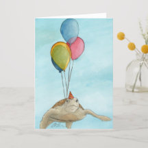 Feestdieren: Schildpad Wenskaart A5
