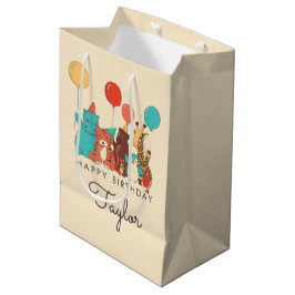 Feestdieren Tijger, Pinguïn, Nijlpaard Kinderverja Medium Cadeauzakje