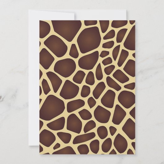 Feestdieren Zoo Aap Verjaardag Uitnodigingen (Achterkant)