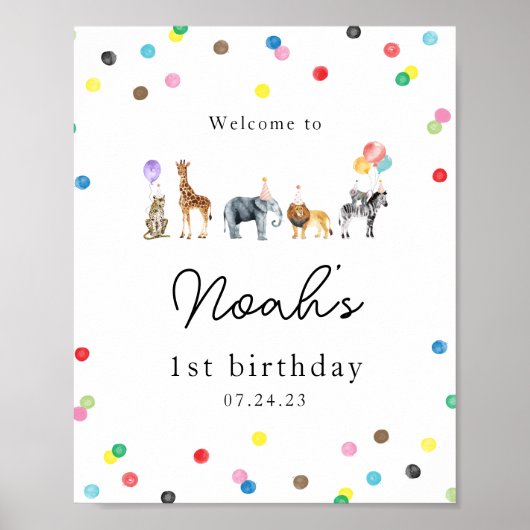 Feestdierteken Poster (Voorkant)