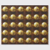 Feestdisco: gloeiende lichten. cadeaupapier (Vlak)