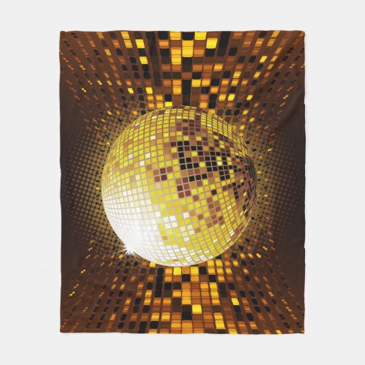 Feestdisco: gloeiende lichten. fleece deken (Voorkant)