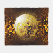 Feestdisco: gloeiende lichten. fleece deken (Voorkant (Horizontaal))