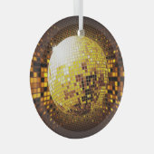 Feestdisco: gloeiende lichten. glas ornament (Voorkant Rechts)