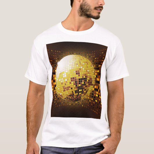 Feestdisco: gloeiende lichten. t-shirt (Voorkant)