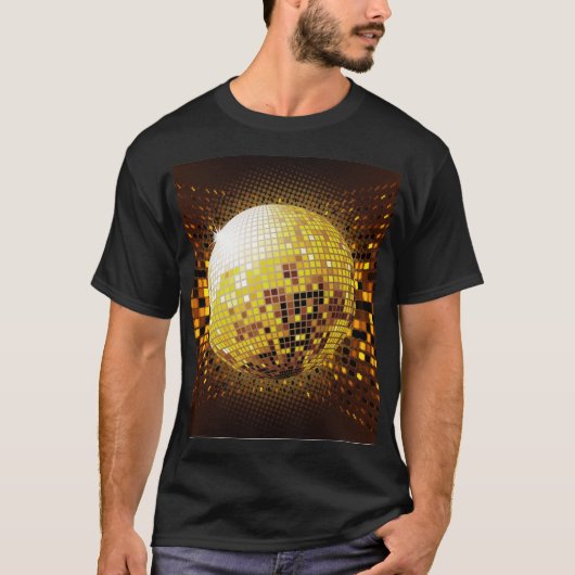 Feestdisco: gloeiende lichten. t-shirt (Voorkant)