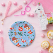 Feestelijk Abstract kerstpatroon Papieren Bordje (Feest)