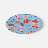 Feestelijk Abstract kerstpatroon Papieren Bordje (Gekanteld)