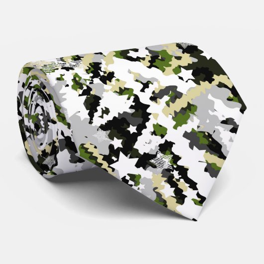 feestelijk, abstract, sterren, strepen, kleurrijk stropdas (Opgerold)