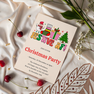 Feestelijk AF Grappig Kerstfeest Moderne Feestda Kaart