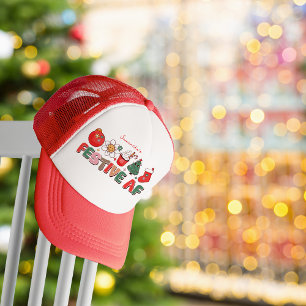 Feestelijk AF Grappige Kerstmuts Trucker Pet