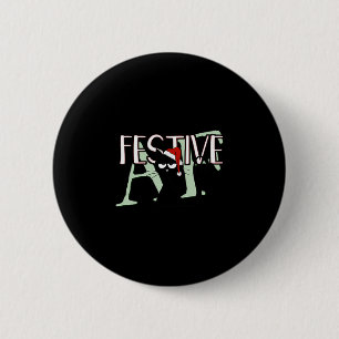 Feestelijk Af Ironische Sarcastische Prettig Kerst Ronde Button 5,7 Cm