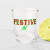 Feestelijk AF Kerst Shotglas Shot Glas (Voorkant)