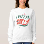 Feestelijk AF kerst sweatshirt (Voorkant)