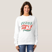 Feestelijk AF kerst sweatshirt (Voorkant volledig)