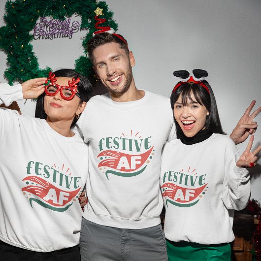 Feestelijk AF kerst sweatshirt