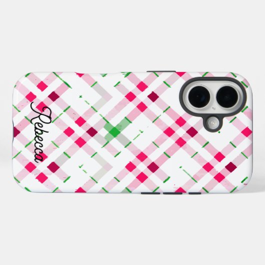 Feestelijk afgespeelde patroonnaam Case-Mate iPhone case (Achterkant (horizontaal))